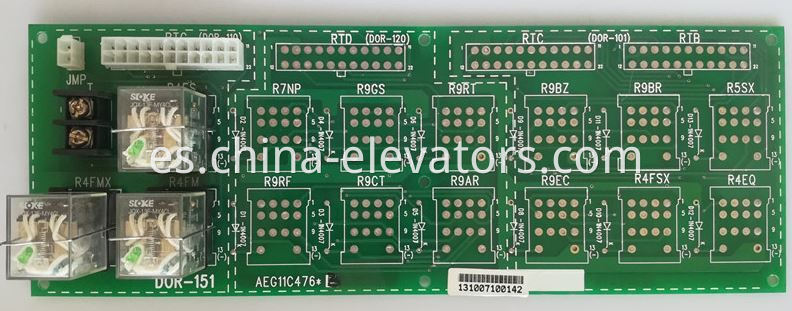 LG Relé de ascensor PCB DOR-151 LG Elevator Relay PCB DOR-151